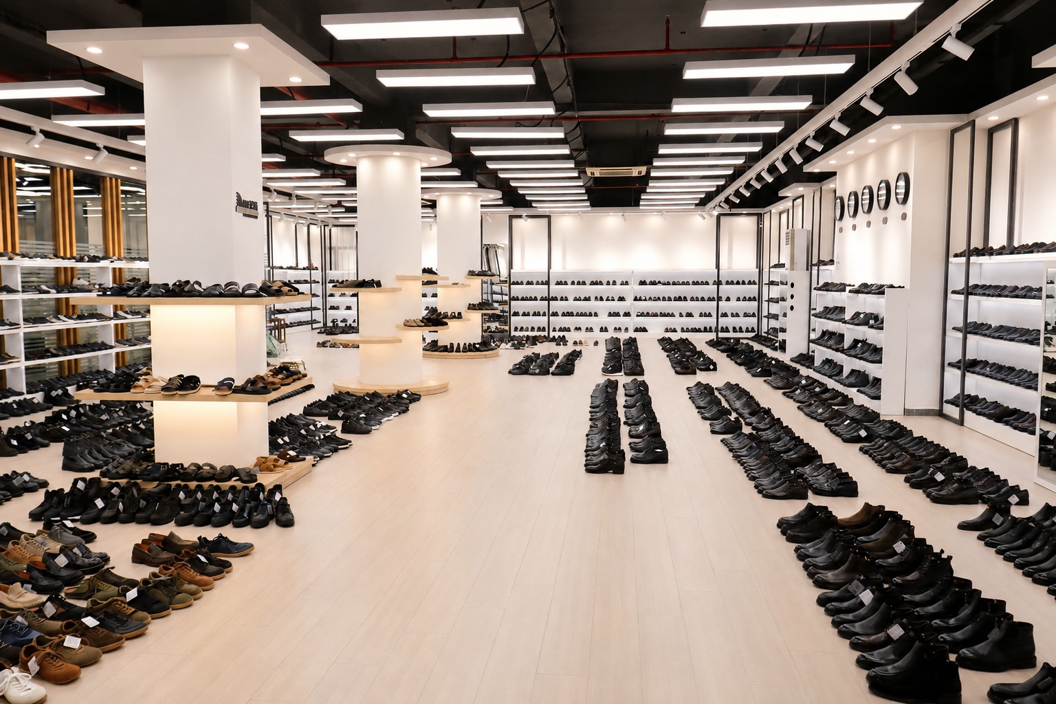 Wide view through the LIDO wholesale showroom in Guangzhou